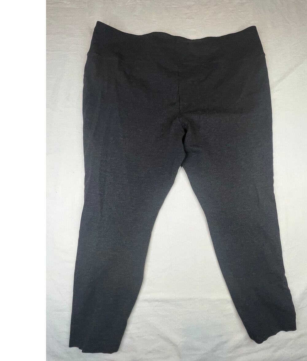 A New Day Leggings Womens Plus Size 3XL Gray Workout Ankle Elastic Waist Workout